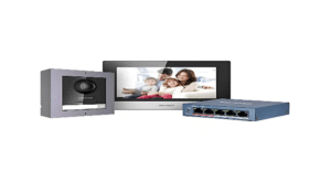 طقم إنتركم فيديو IP فاخر|HIKVISION VDP DS-KIS602 (Premium IP VDP KIT) Compatible with J.K.Vision BNC