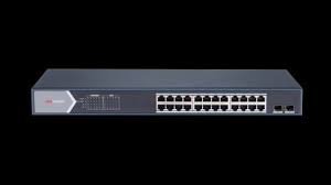 سويتش هيكفيجن ذكي PoE عدد 24 منفذ |DS-3E1526P-SI DS-3E1526P-SI(O-STD) Port Gigabit Smart POE Switch, 24 × gigabit PoE ports, and 2 × gigabit fiber optical ports - 24. SN: fk5492839 fk5492937