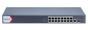 سويتش هيكفيجن PoE ذكي مُدار 16 منفذ |DS-3E1518P-SI HIKVISION SWITCH 16 PORT Smart Managed 370W 2 SFP Pro Series
