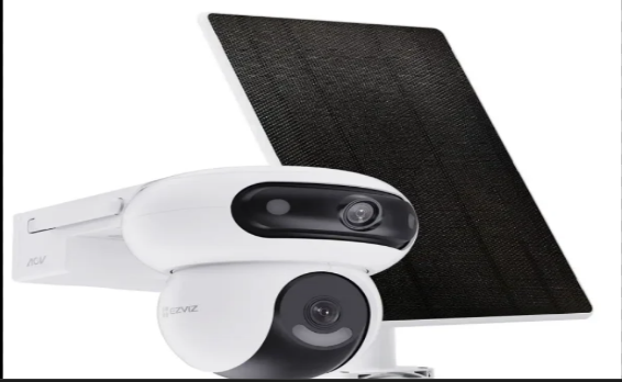 طقم 4 كاميرات EZVIZ CS-HB90X بعدستين + لوح طاقة شمسية 8 وات|4 CS-HB90X Dual Kit Dual-Lens All-Day Recording Wi-Fi Camera + Solar Panel 8W.